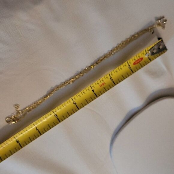 Butterfly choker necklace pendant multi strand Gold tone - Picture 5 of 6